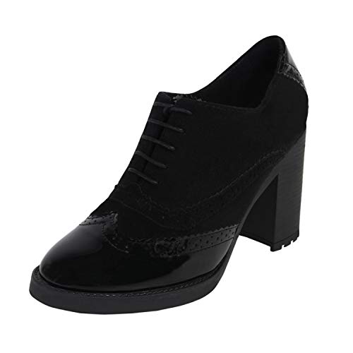 catwalk black block heels