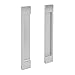 Sliding Aluminum Barn Door Handle Set - 2 Pack STB Adhesive Finger Pull for Pocket Doors, Closet - no Screws or Hardware Required, Complete Kit