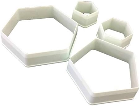 Pegcduu 4Pcs Soccer Shape DIY Sugar print plungercake Craft Decorating Fondant Cake Mold Print Plunger Football Cookie Cutter