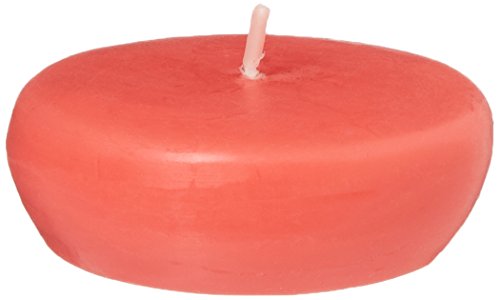 Zest Candle 24-Piece Floating Candles, 2.25-Inch, Ruby Red