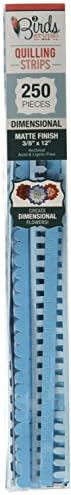 3 Birds Blues Dimensional Quilling Paper .125", Blues