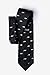 Swimming Sharks Black Microfiber Tie