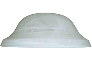 Litex 4-in H 11.13-in W Alabaster Glass Globe Ceiling Fan Light Shade