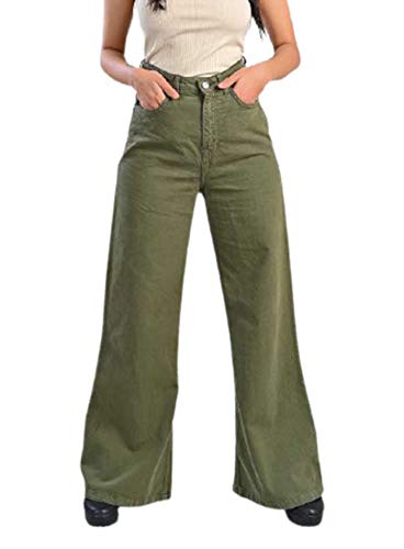 Freakins Vintage Raw Edge Flared Denim Jeans For Women Girls