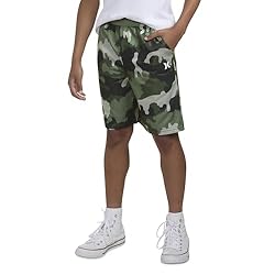 Solar French Terry Pull On Shorts Green Camo