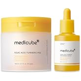medicube Kojic Acid Renew &amp; Smooth Duo - Kojic Acid Serum and Toner Pad | Kojic Acid Turmeric Clarifying Toner Pad and Capsule Serum for Brightening and Balancing Skin Tone and Texture