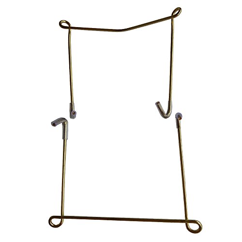 Xinlinke Lot5 8-Inch Medium Invisible Plate Wire Hanger Wall Holders with Protective Rubber Cover for 7.5" to 9.5" Decorative Tray