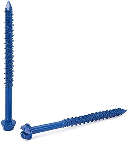 Tapcon Concrete Screws 1/4 X 2-3/4 Tapcon 1/4 In. X 1-1/4 In. Hex-Washer-Head Concrete Anchors (75-Pack 1/4 Tapcon Drill Bit Size - Foto 13