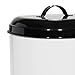 Amici Pet, , Buster All Natural Dog Food Large Metal Storage Bin, White