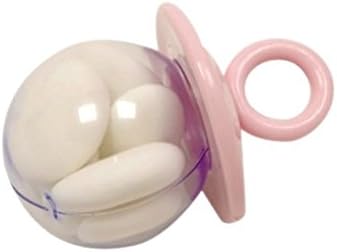 HOBI PVC Food Containers (Set of 4), Baby Pink, 4.5 x 7 cm