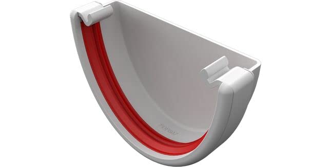 FreeFlow FDF607W 116mm Deep External Stop End White