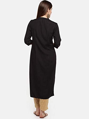 anjushree choice women stitched gold printed straight cotton kurti kurtis