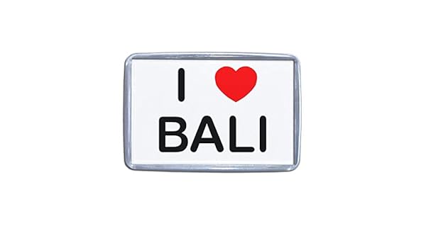 I Love Bali - Pequeño imán de nevera de plástico: Amazon.es: Hogar