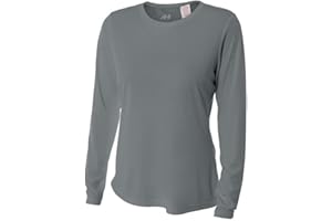 AUTHENTIC SPORTS SHOP Women's Long Sleeve Wicking Cooling Sportswear Performance Shirt (6 Ladies Sizes, 22 Colors)