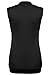 Meaneor Women's Cowl Neck Contrast Insert Sleeveless Stretch Vest T-Shirt Top