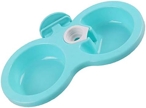 Ysnae Hanging Double Dog Bowl Feeding Water Bowl Double Diner Bowl