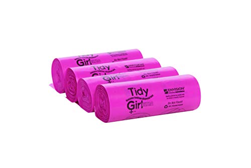 Envision TGUF TidyGirl Feminine Hygiene Disposal Bag Refills, Antimicrobial Additive, Odor Control, 30% Recycled Content, Pink (Pack of 600) - Thumbnail 6