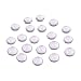 PH PandaHall 50pcs 12mm Glass Dome Cabochons, Half Round Clear Cabochons Flat Back Crystal Non-calibrated Cabochon for Photo Cameo Pendant Craft Jewelry Making