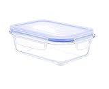 Kinetic Go Green Glassworks Elements Series 22-Ounce Rectangular Food Storage Container with Vented Lid 55082