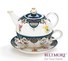 Vanderbilt porcelain duo teapot tea for one from biltmo…