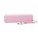 Eforshop2018 Portable Pink Perfume Universal 2600mAh USB Port Battery Charger External Emergency Power Bank with Key Ring for iPhone4 4s 5 Blackberry Samsung iPod Smart Phone (Sent from US by 1st Class Mail: 2 to 5 business days)