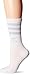adidas Originals Women's Roller Crew Socks (1-Pair), White/Easy Blue, Medium, (Shoe Size 5-10)