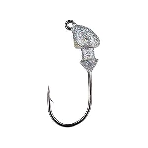 Strike King Baby Squadron Swimbait Head 3/16 Oz, Silver Bling