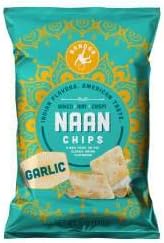 Naan Chips - Garlic - 1 Oz Bag, Set of 12