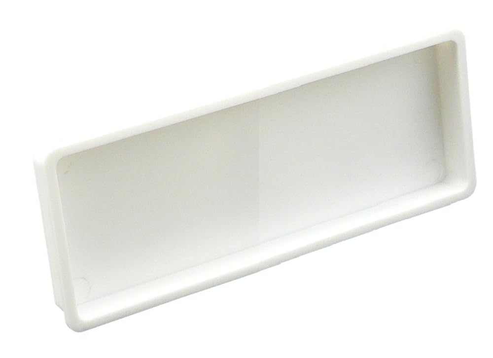 End Piece Cover for Ventilation System Ventilation Pipe Flat Duct 110 x 55 mm to Prevent Backflow in Pipes Ventilation Duct PVC Pipe