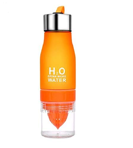 iSeventy9 Water bottle 650ml H2O Fruit Infuser drinking bottle Outdoor Sports Juice bottle - Orange