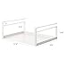 YAMAZAKI 1 tier home 2443 Shelf Storage Rack-Cabinet Organizer, One Size, White