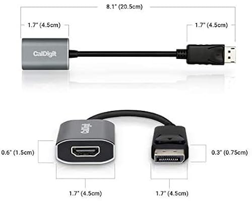 CalDigit DisplayPort to HDMI Active Adapter (Uni-Directional DP
