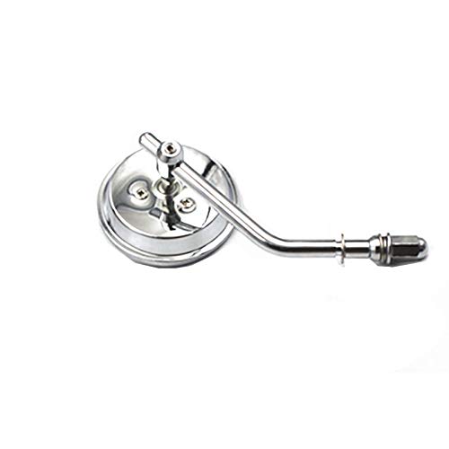 USA Shipping Universal Chrome Motorcycle 80mm 3.14" Metal Mirror Round Rearview Mirrors For 8mm Thread Harley Dyna Electra Glide FLHT Heritage Softail Touring
