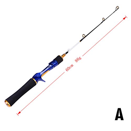 Spinning Lure Rod Carbon Fiber Fishing Rod Travel Sea Saltwater Pole (A)