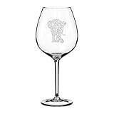 20 oz Jumbo Wine Glass Tribal Elephant