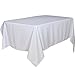 Utopia Kitchen Rectangle Table Cloth 1 Pack [60x126 Inches, White] Tablecloth Machine Washable Fabric Polyester Table Cover for Dining, Buffet Parties, Picnic, Events, Weddings and Restaurants