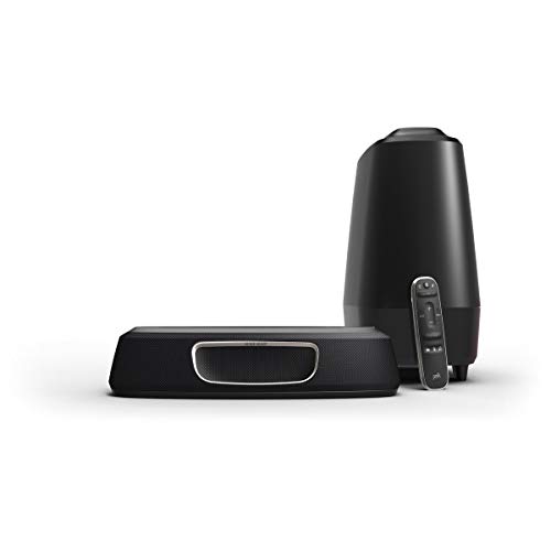 Barre De Son Polk Audio Magnifi Mini + Caisson De Basses Sans Fil, Installation Compacte, Noir