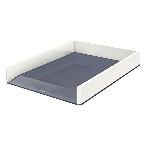LeitzA4 Letter Tray, White/Grey, WOW Range, 53611001