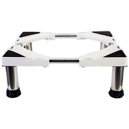 Trolley Pedestal for Washing Machine, Home Heavy-Duty Adjustable Appliance Base for Tumble Dryers Refrigerator,(Stainless-Steel)-4foot-20cm