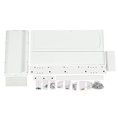 HOME BI Kitchen Pantry Cabinet 5 Door Storage Cabinet with 5 Shelves Cupboard Space Saving Cabinet,White - Thumbnail 6