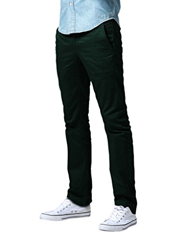 Match Men's Slim Fit Straight Leg Casual Pants (32, 8119_dark moss green)
