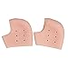 Voberry® 1 Pair Silicone Gel Hole Cushion Pad Heel Moisturizing Cracked Skin Feet Pressure Pain Relief Socks for Foot Care Protectors (Khaki)