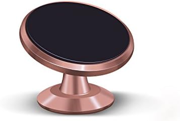 AISHLILIA Mini Universal Magnetic Car Mount For any Phone, GPS | iPhone 7 / 6 / 5 Galaxy S7 / S6 | Cell Phone Holder | Dashboard Mount | Magnetic Cell Phone Holder for Car, Home and Office (Pink)