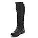 Forever Link Women's MANGO-21 Quilted Zipper Accent Riding Boots, Black, 9