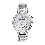 Michael Kors Women's 'Parker' Silver Super Glitz Watch - MK5572