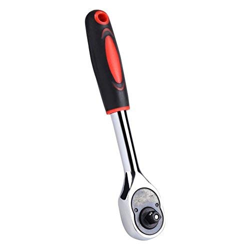 Quick-Release 1/4 Inch Drive Swivel Head Ratchet Socket Wrench Bike Car Repairing Hand Tool Hot