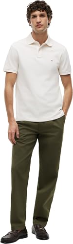 Polo de Manga Corta Hombre Regular Fit con Botones, Marfil (Ivory Petal), M