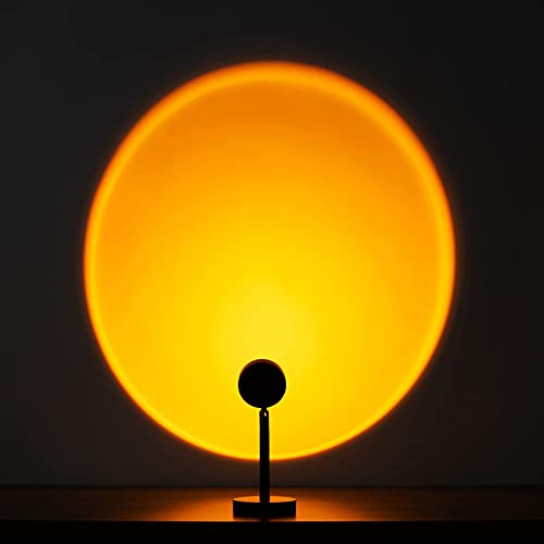 Sunset Lamp Sun Light Projector 180 Degree Rotation Led Light Romantic Visual USB Projection Lamp for Photography Bedroom Studio Decor