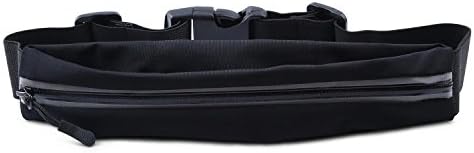 Waist Bag-Unisex Hip Bum Bag with Adjustable Band for Outdoors Workout Traveling Casual Running Hiking Cycling（Black）