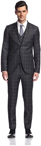 Tiger of Sweden Men's Jil Windowpane 3-Piece Suit